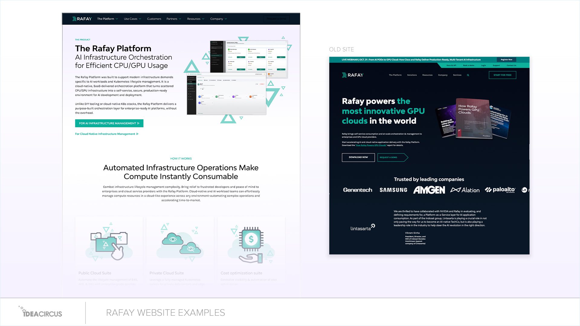 RAFAY WEBSITE EXAMPLES